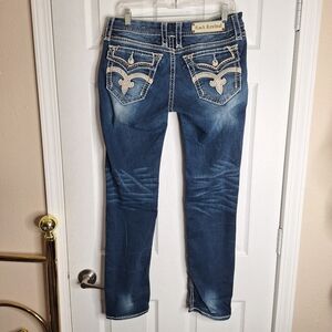 Rock Revival Saralyn Easy Skinny Jeans size 29 EUC